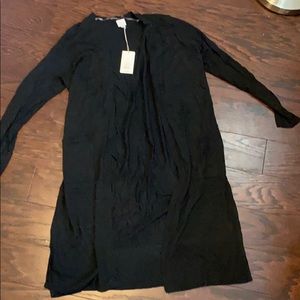 A new day black basic cardigan with pockets